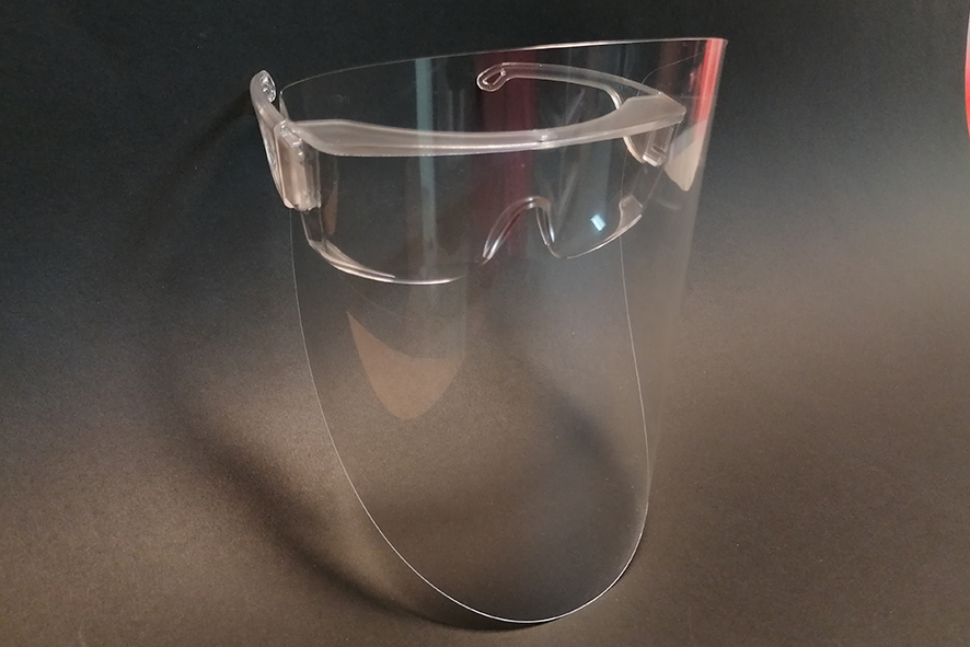 Schutzbrille MODEL ONE mit Visier von Gradwohl Displays