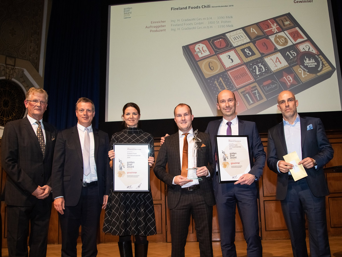 Fireland Foods und Gradwohl gewinnen den Golden Pixel Award 2019